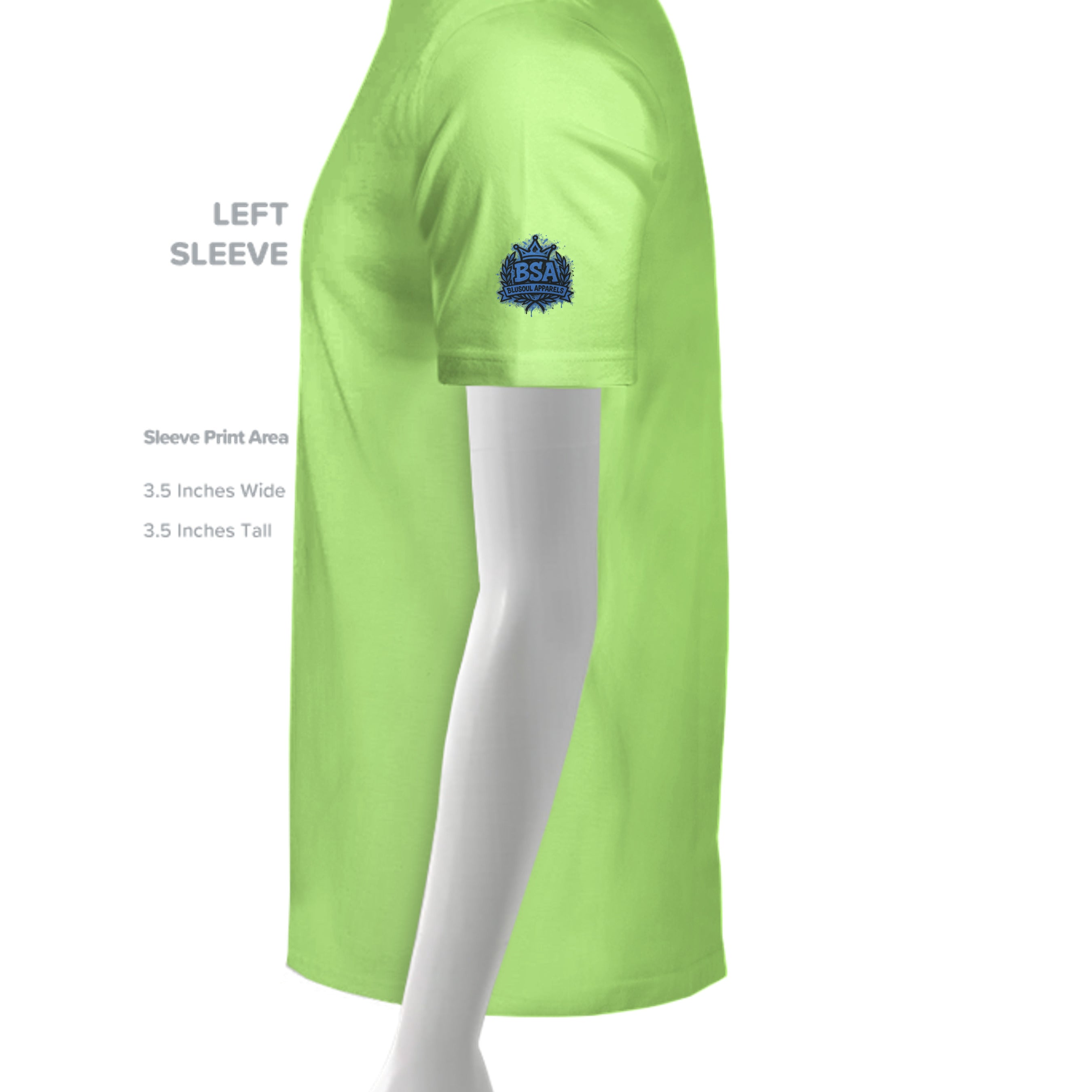 NEON GREEN - G500 - SLEEVE_LEFT