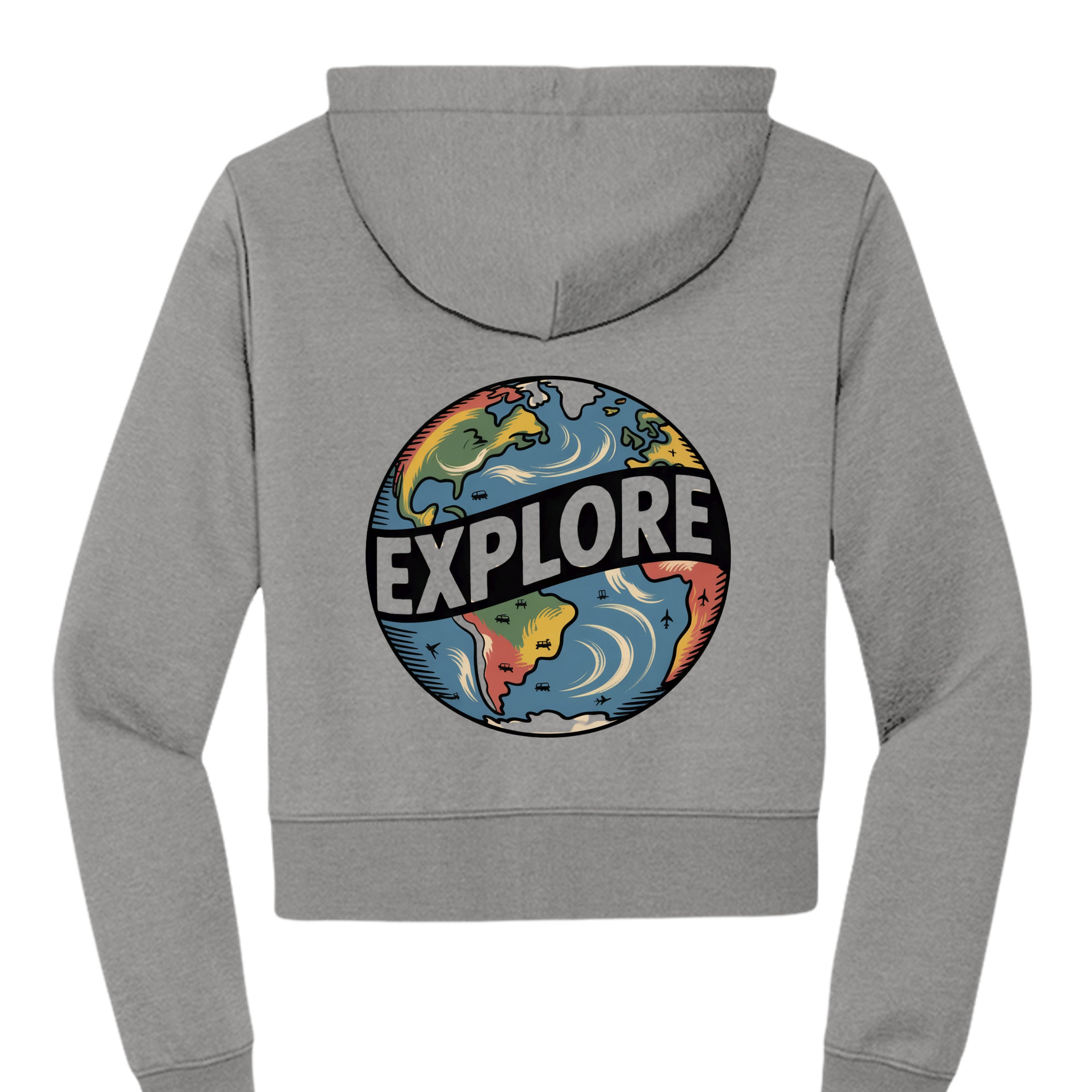 Light Heather Grey - DT6103 - BACK