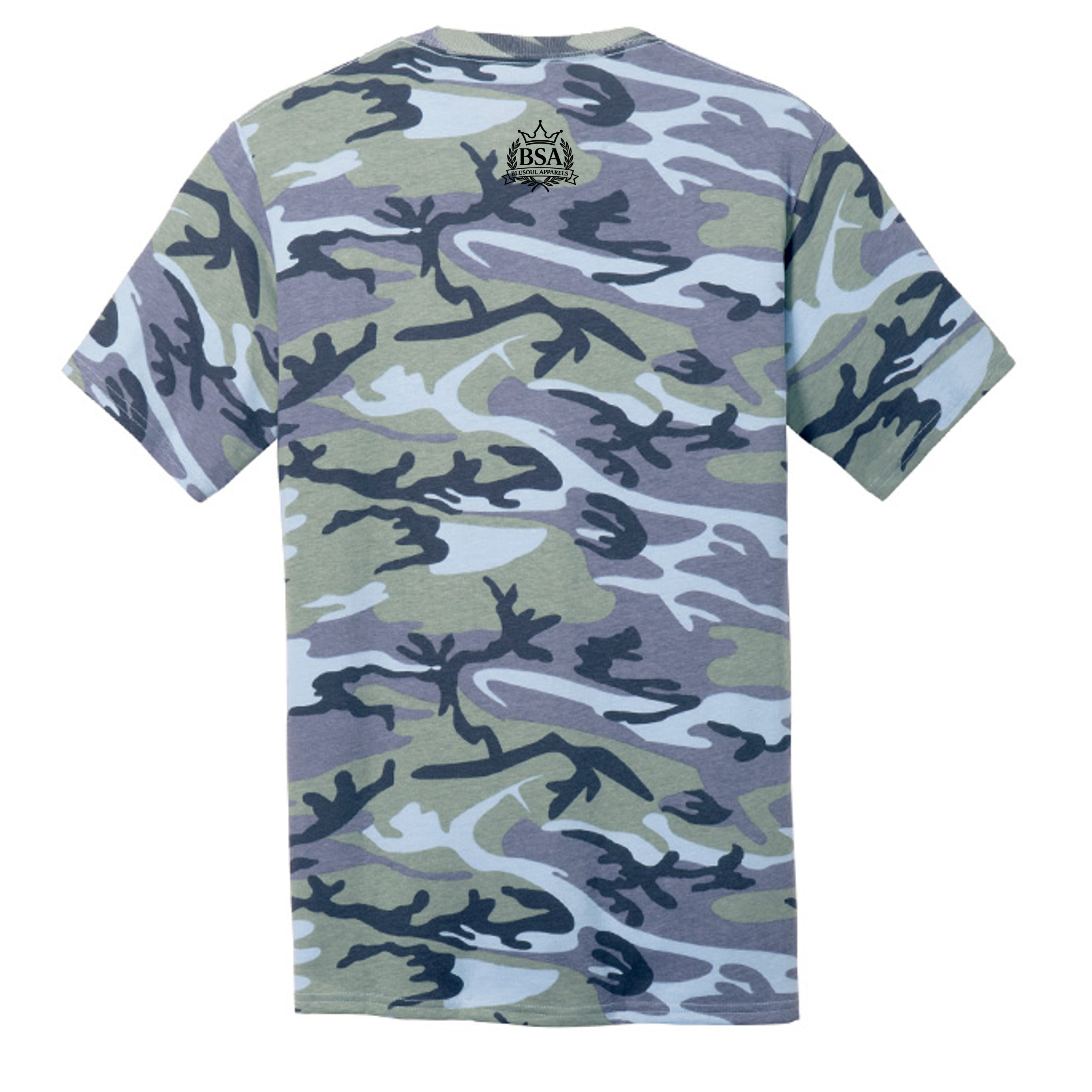 Woodland Blue Camo - PC54C - BACK