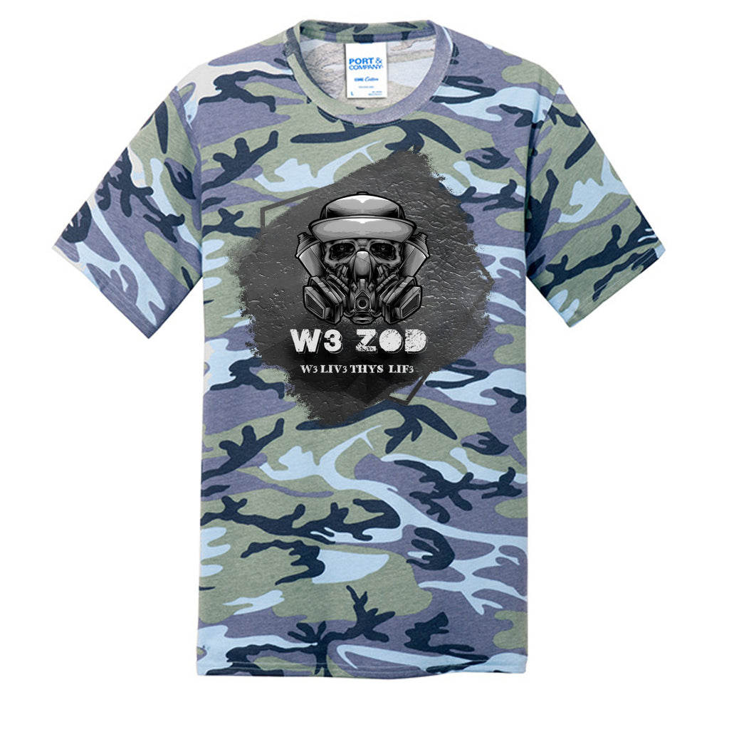 Woodland Blue Camo - PC54C - FRONT