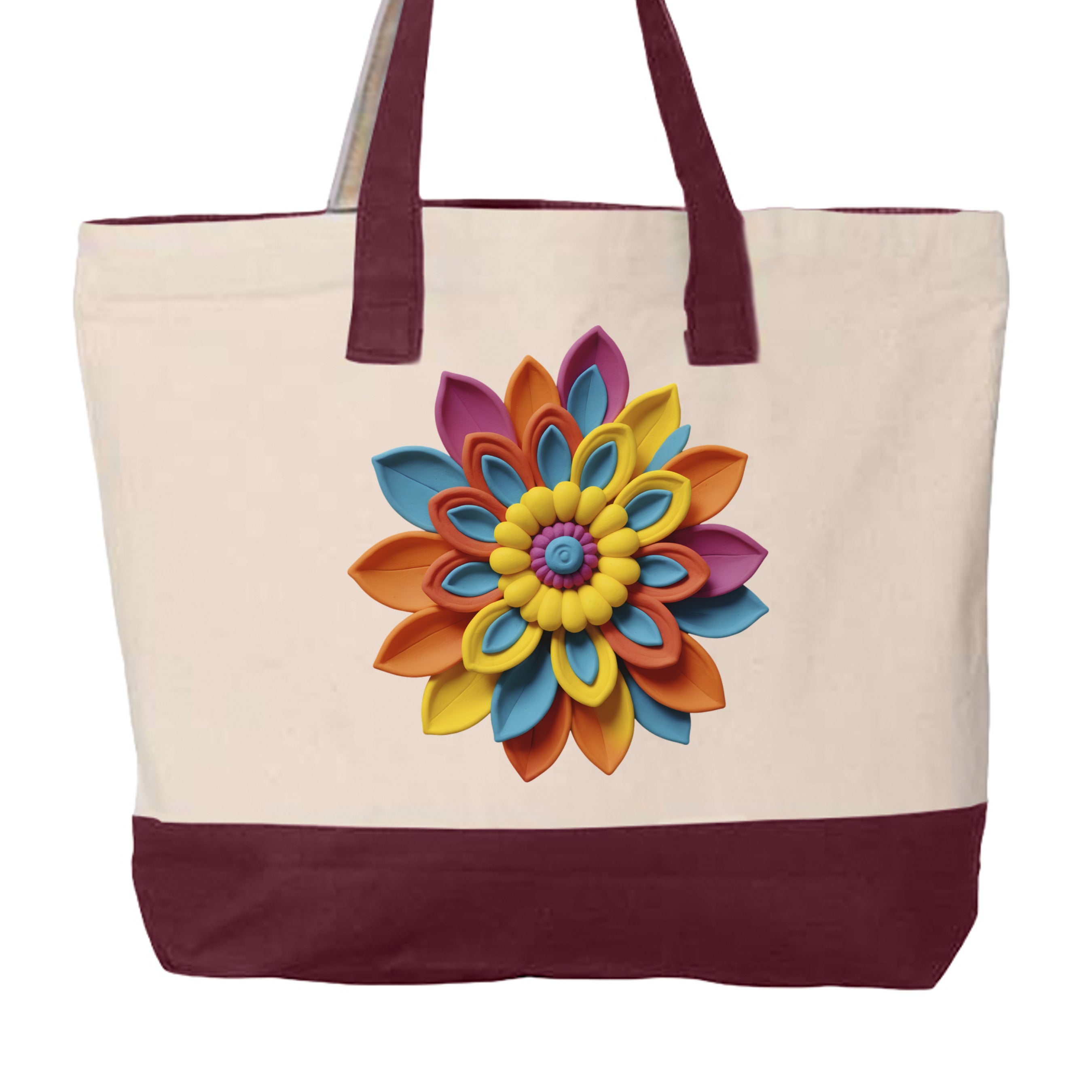 Natural/ Maroon - Q1300 - BACK