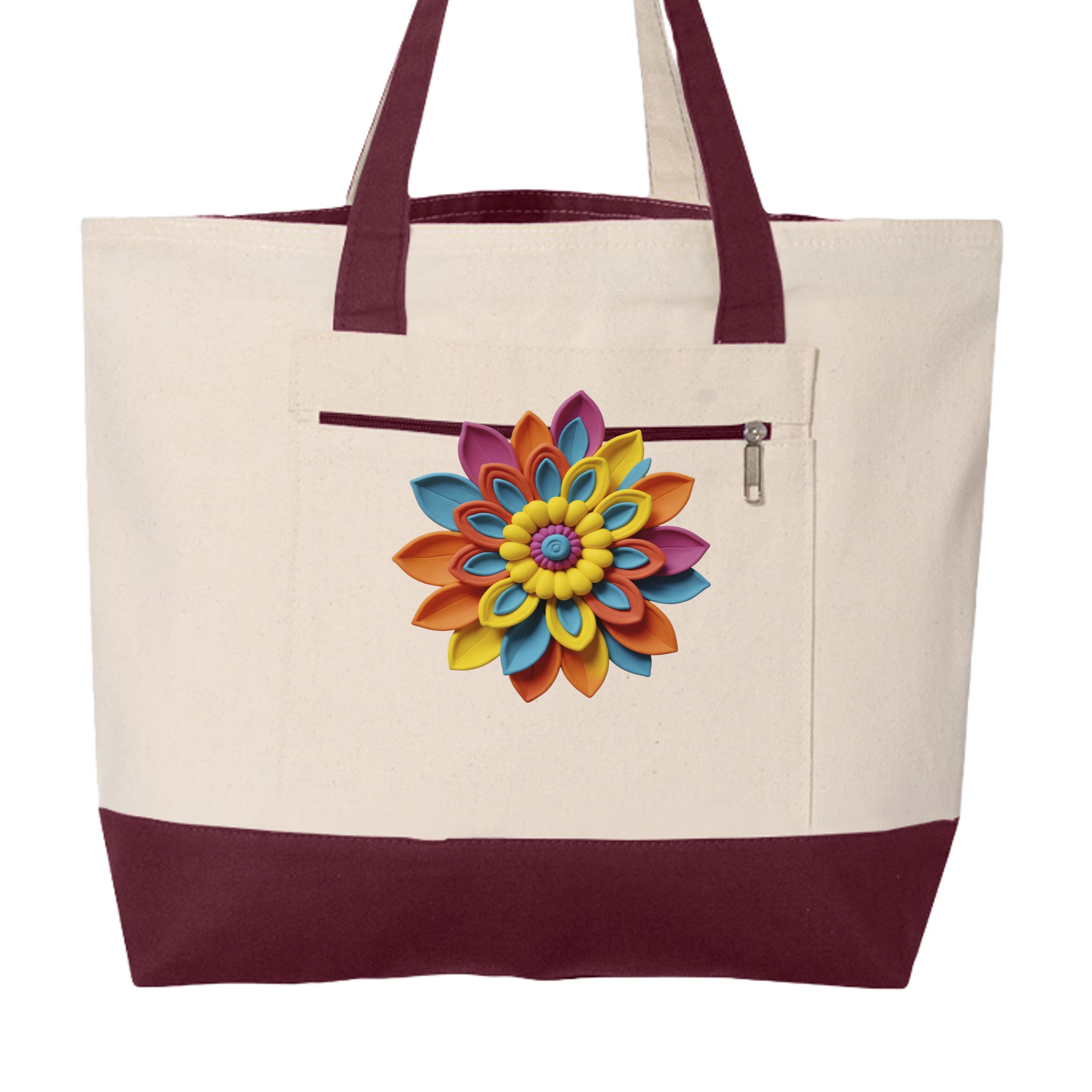 Natural/ Maroon - Q1300 - FRONT