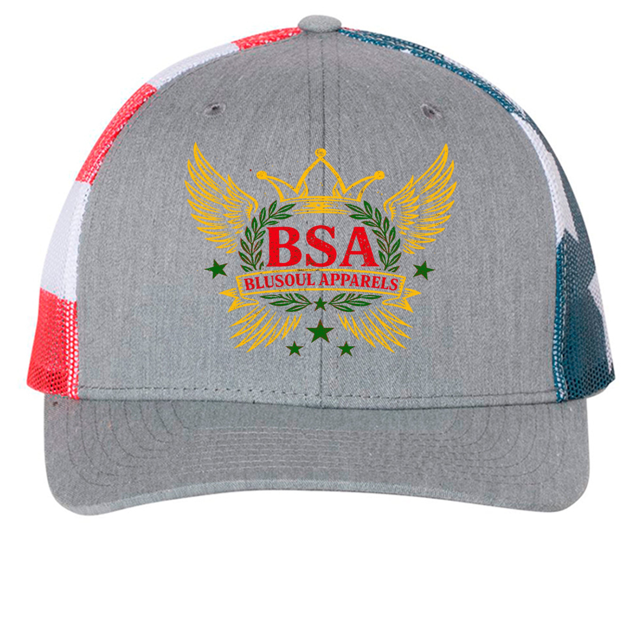 Heather Grey/ Flag - 112PM - FRONT